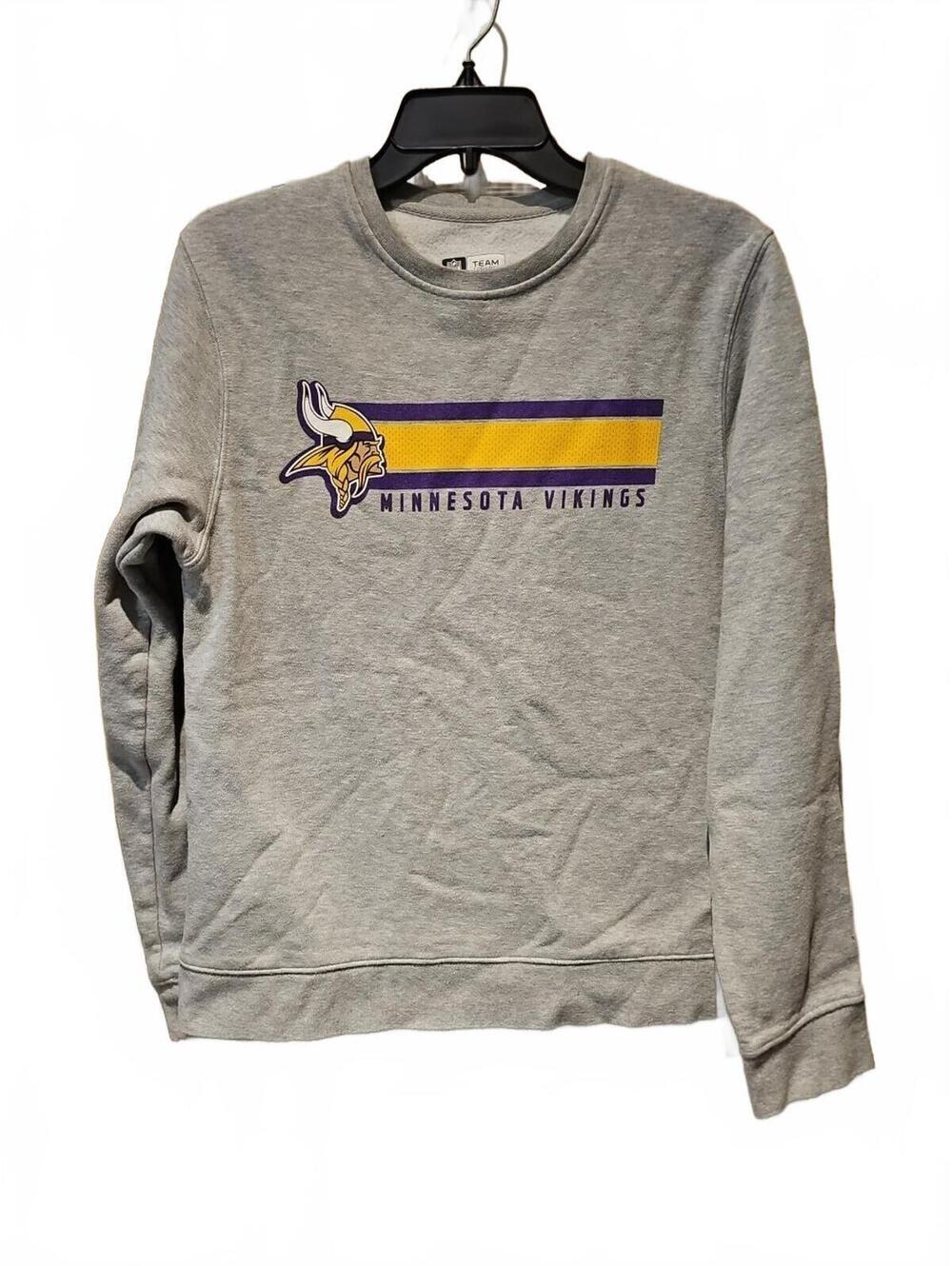 NFL Team Apparel Minnesota Vikings Crewneck Sweatshirt Size M